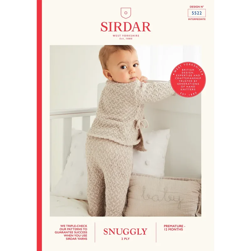 seamless tie side top trouser set sirdar snuggly 2ply digital pattern 5522