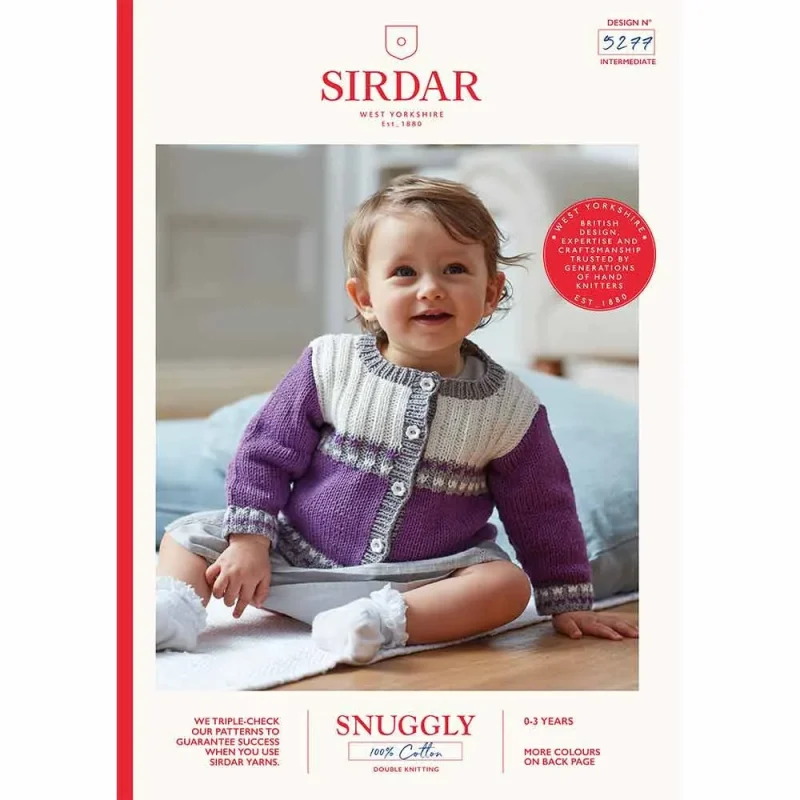 sirdar 100 cotton dk cardigan digital pattern