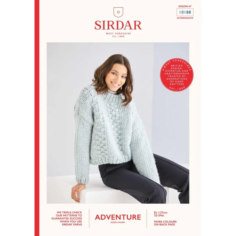 sirdar adventure super chunky sweater