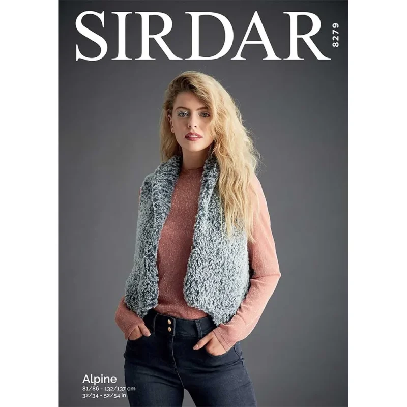 sirdar alpine digital waistcoat pattern