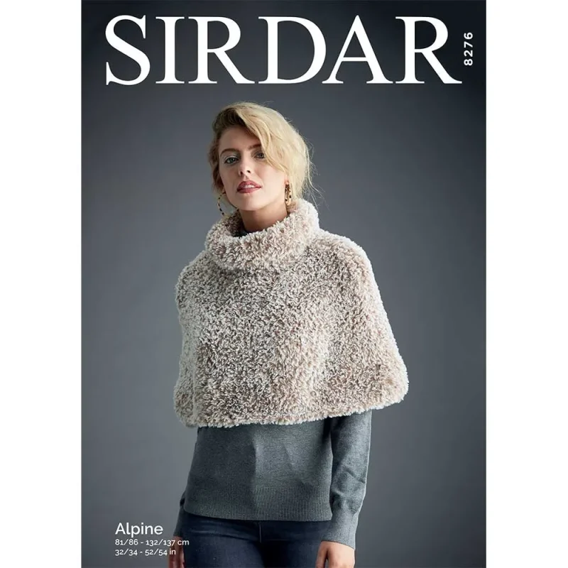 sirdar alpine shoulder cape