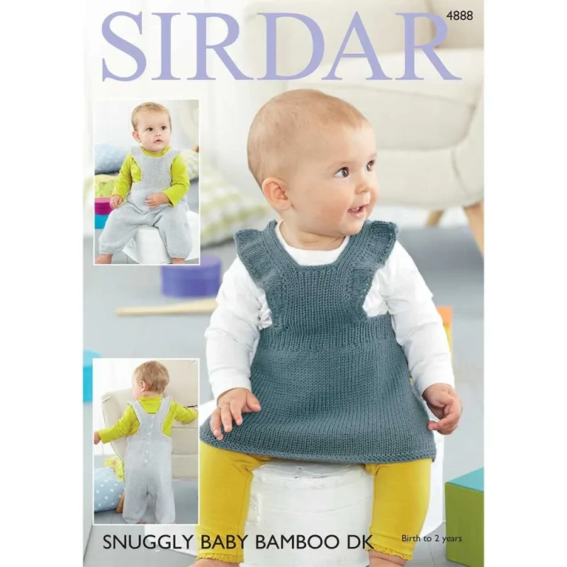 sirdar baby bamboo dk pinafore dungarees digital pattern