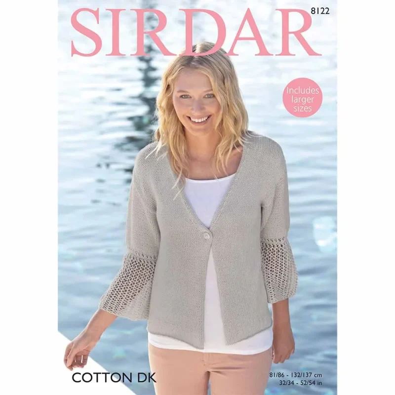 sirdar cotton dk digital jacket pattern