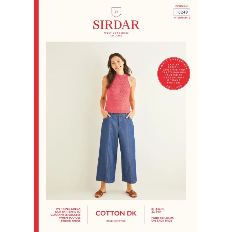 sirdar cotton dk tank top