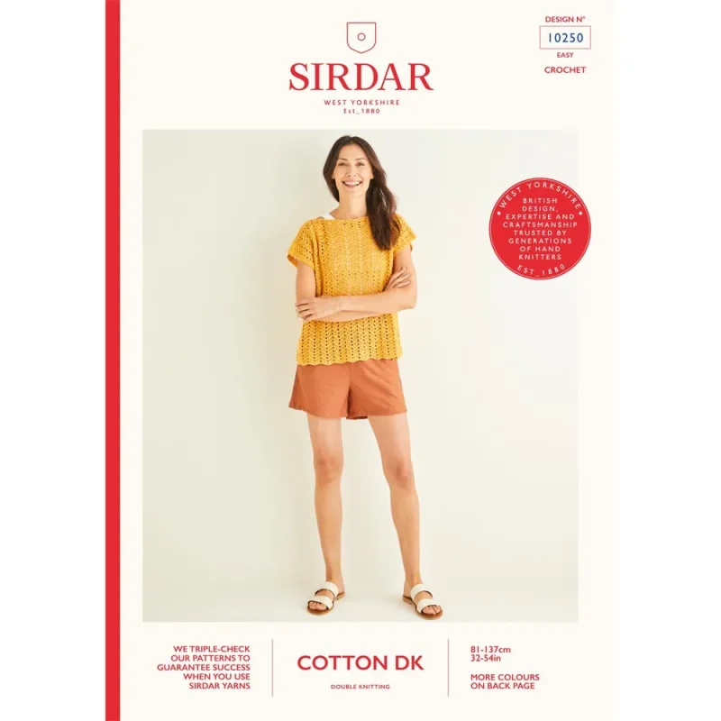 sirdar cotton dk top