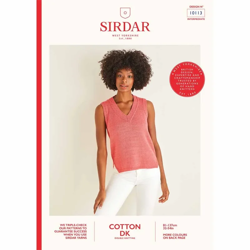 sirdar cotton dk yarn top