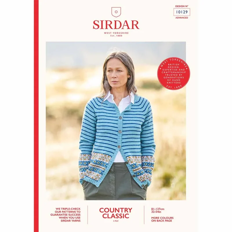 sirdar country classic 4ply cardigan