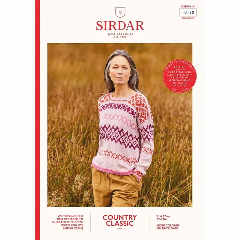 sirdar country classic 4ply sweater digital pattern