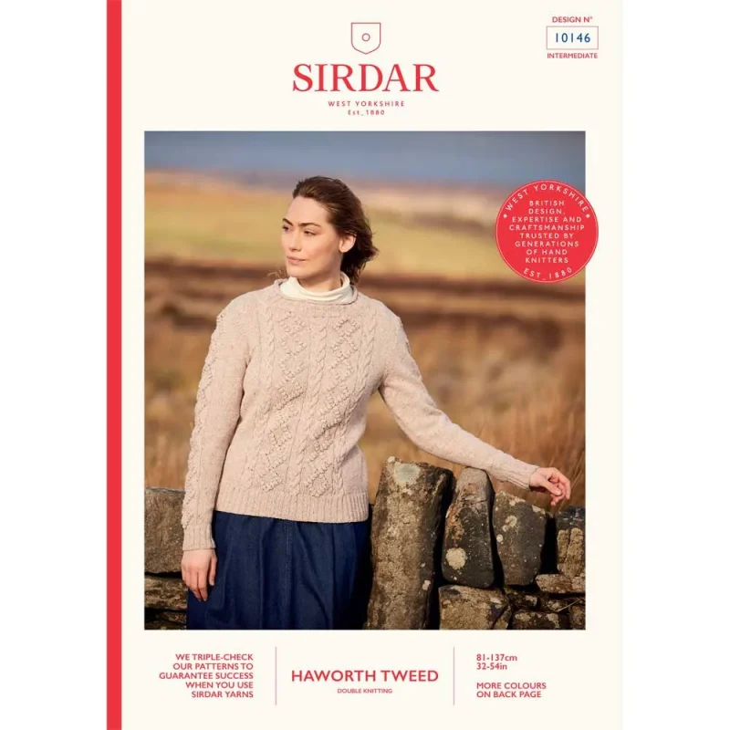 sirdar haworth tweed cozy sweater