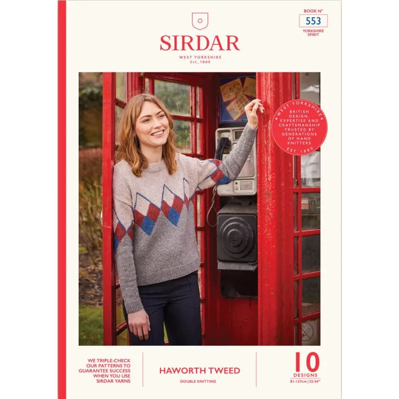 sirdar haworth tweed knitting pattern book 553