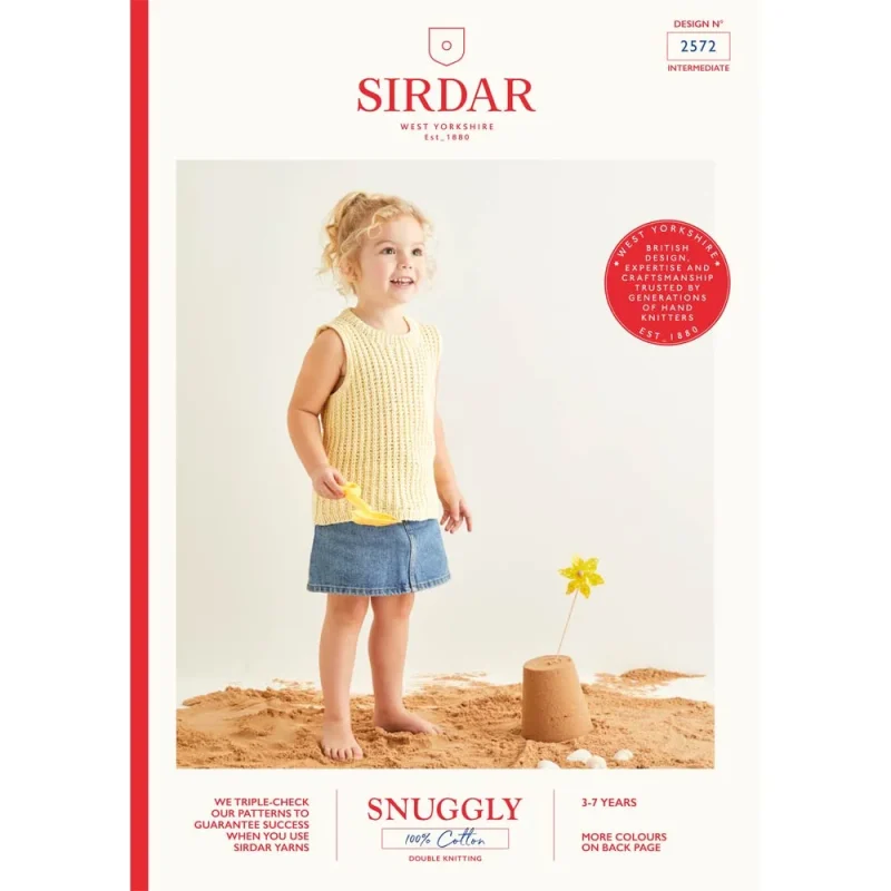 sirdar snuggly 100 cotton digital knitting pattern 2572