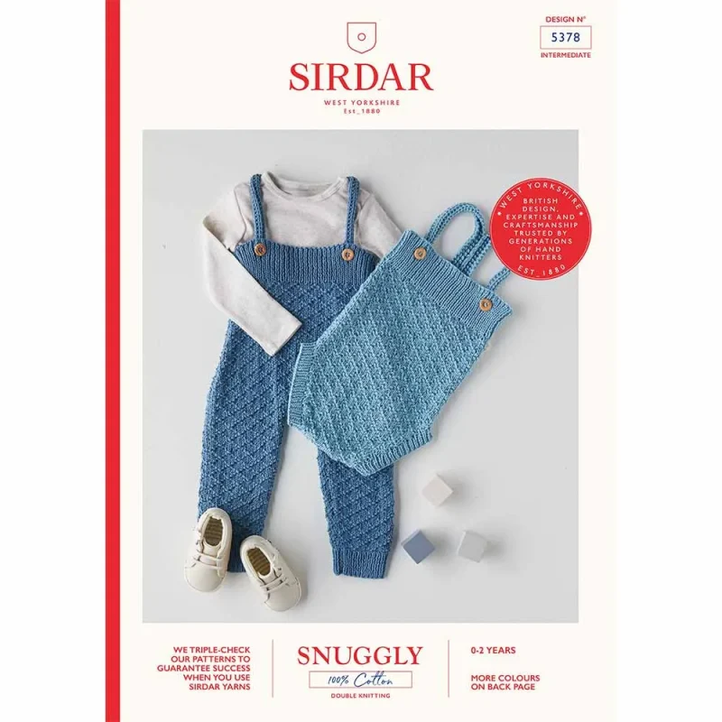 sirdar snuggly 100 cotton romper all in one