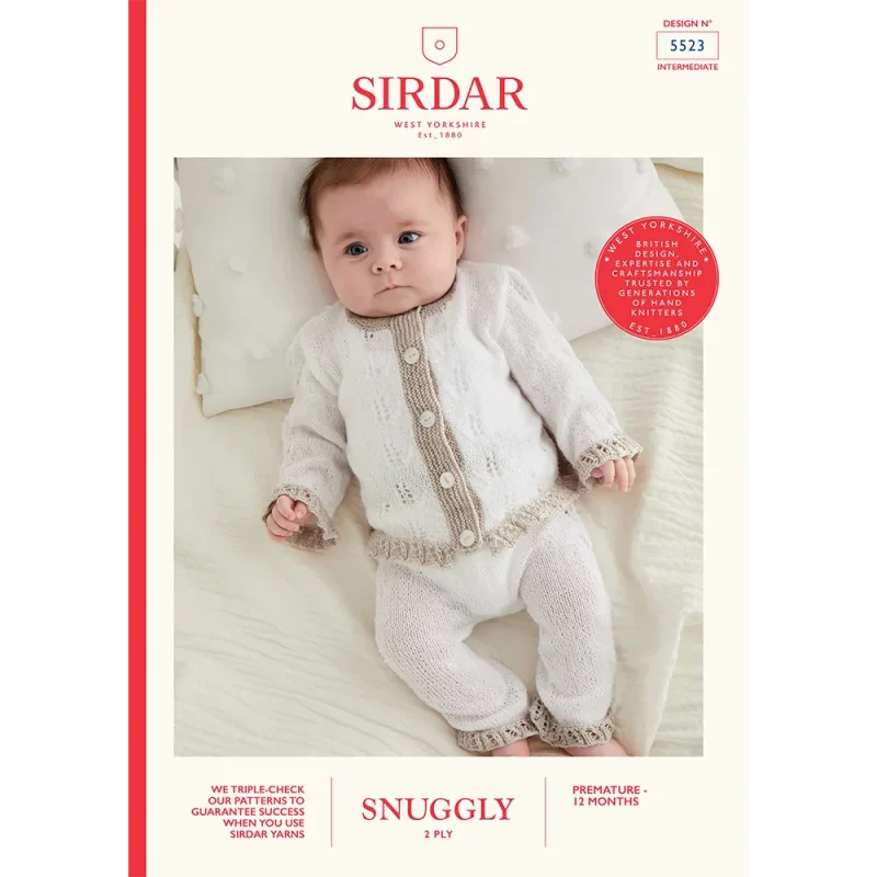 sirdar snuggly 2ply lacy trouser suit set