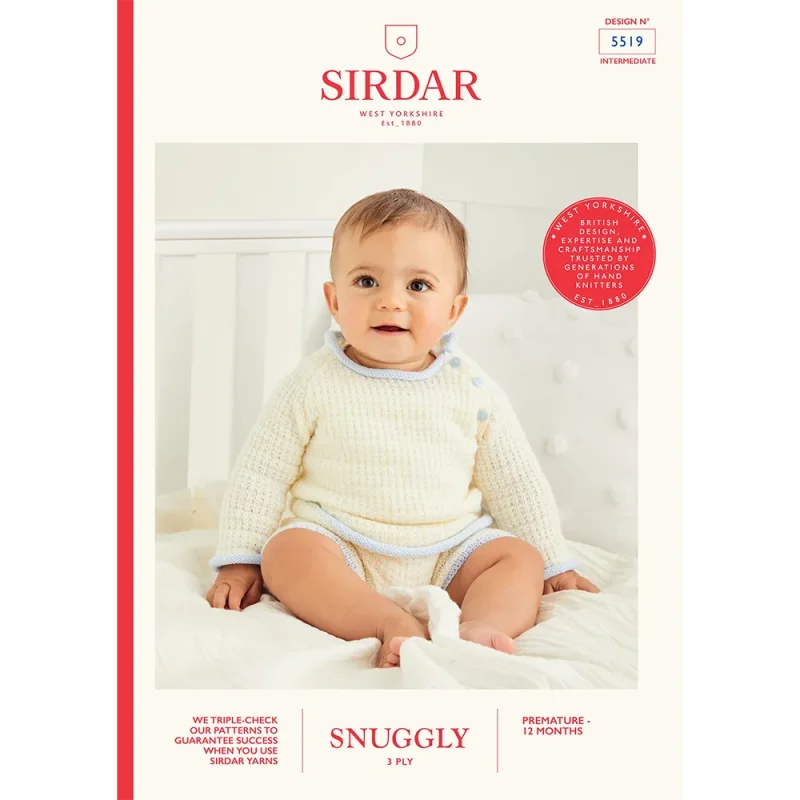 sirdar snuggly 3ply ribbed shorts set