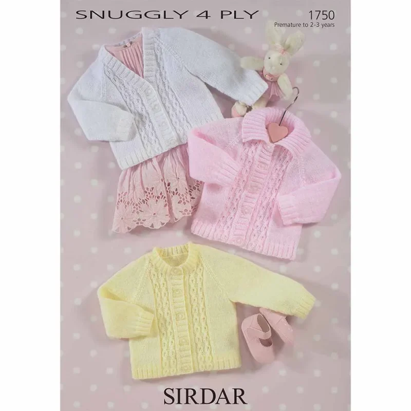 sirdar snuggly 4ply cardigans digital pattern