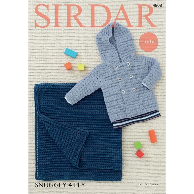 sirdar snuggly 4ply digital knitting pattern jacket blanket set