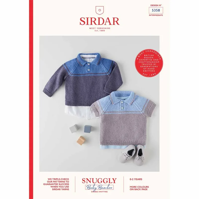 sirdar snuggly baby bamboo 5358 knitting pattern digital download