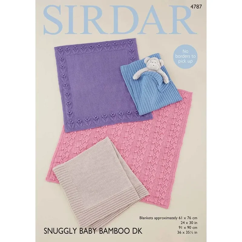 sirdar snuggly baby bamboo dk blankets digital pattern