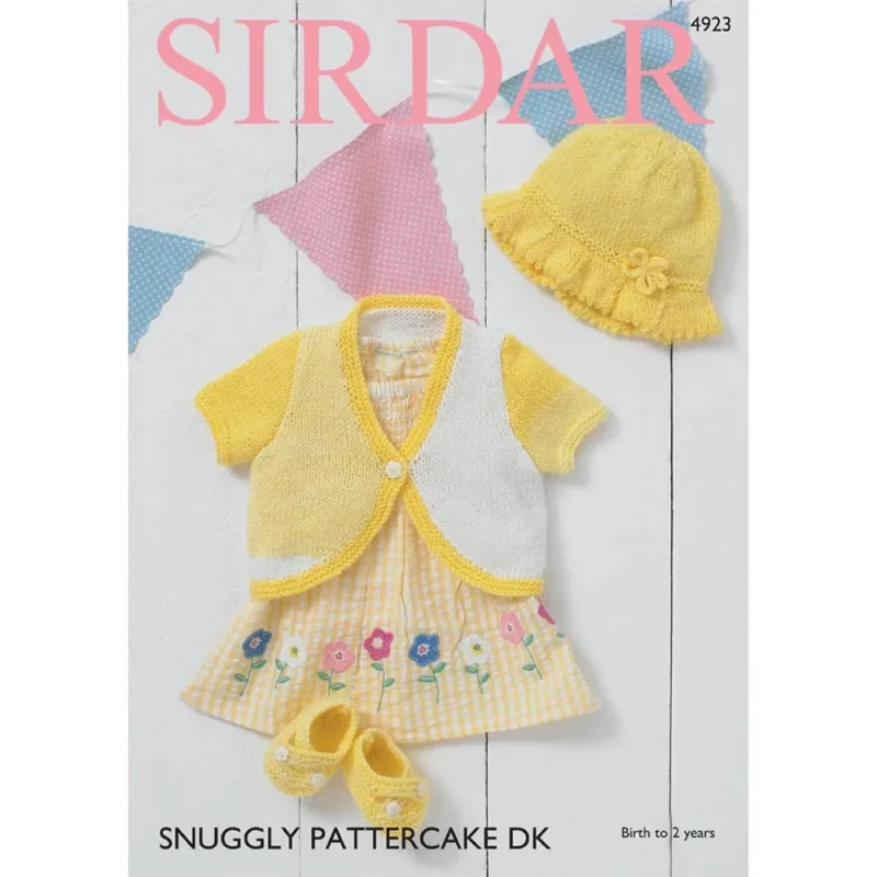 sirdar snuggly dk bolero sunhat shoes digital pattern