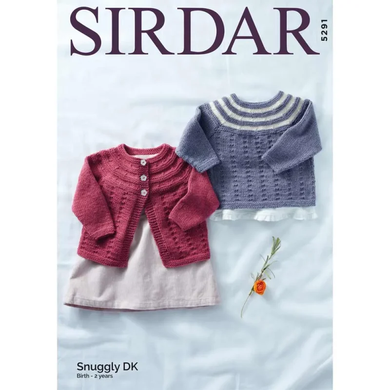 sirdar snuggly dk cardigan sweater set