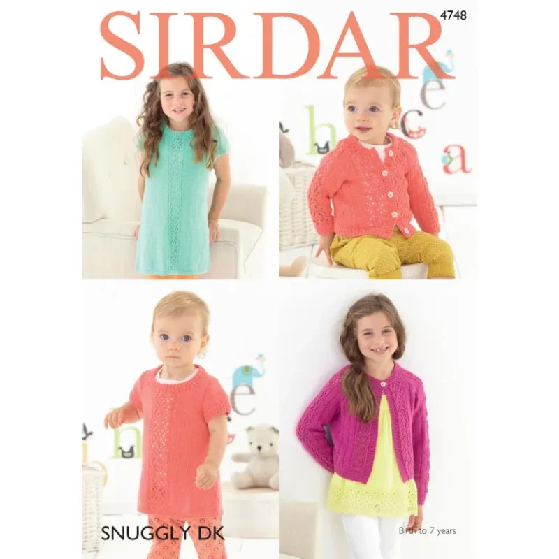 sirdar snuggly dk dress cardigan set