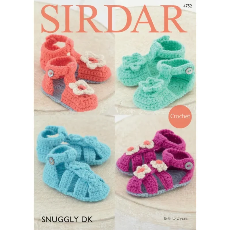 sirdar snuggly dk sandals digital pattern