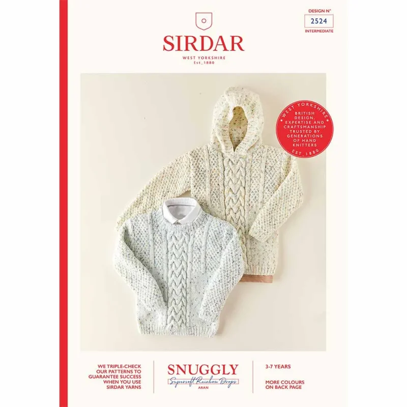 sirdar snuggly supersoft rainbow drops aran 2524 sweaters digital patterns