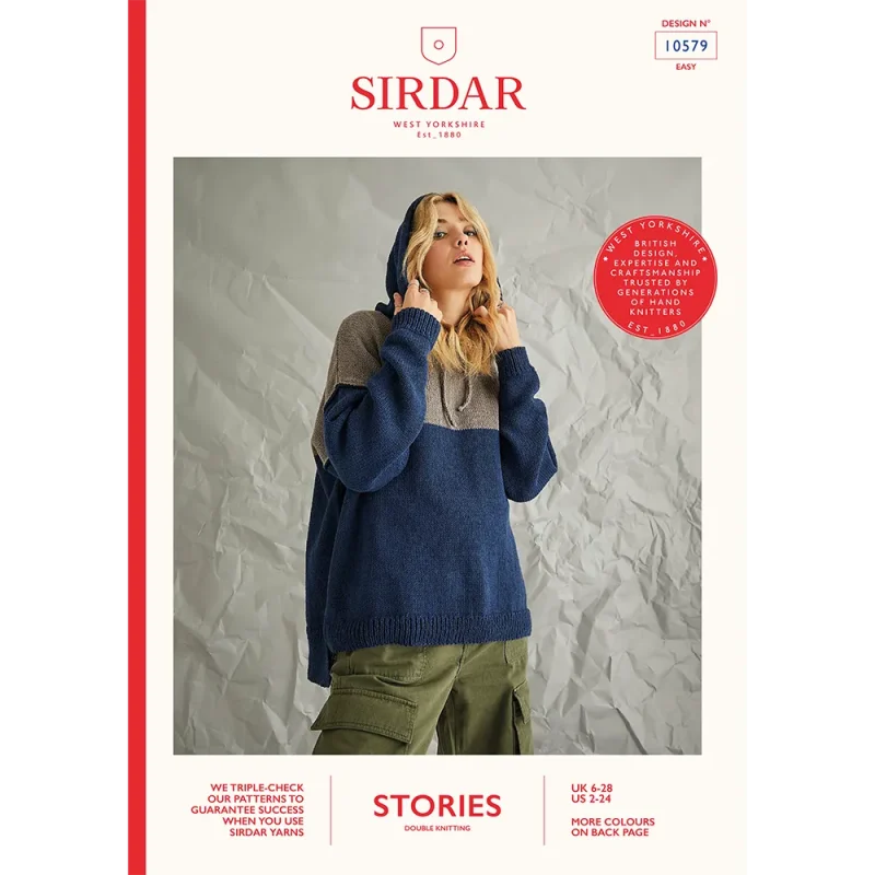 sirdar stories dk 10579 digital underground hoodie