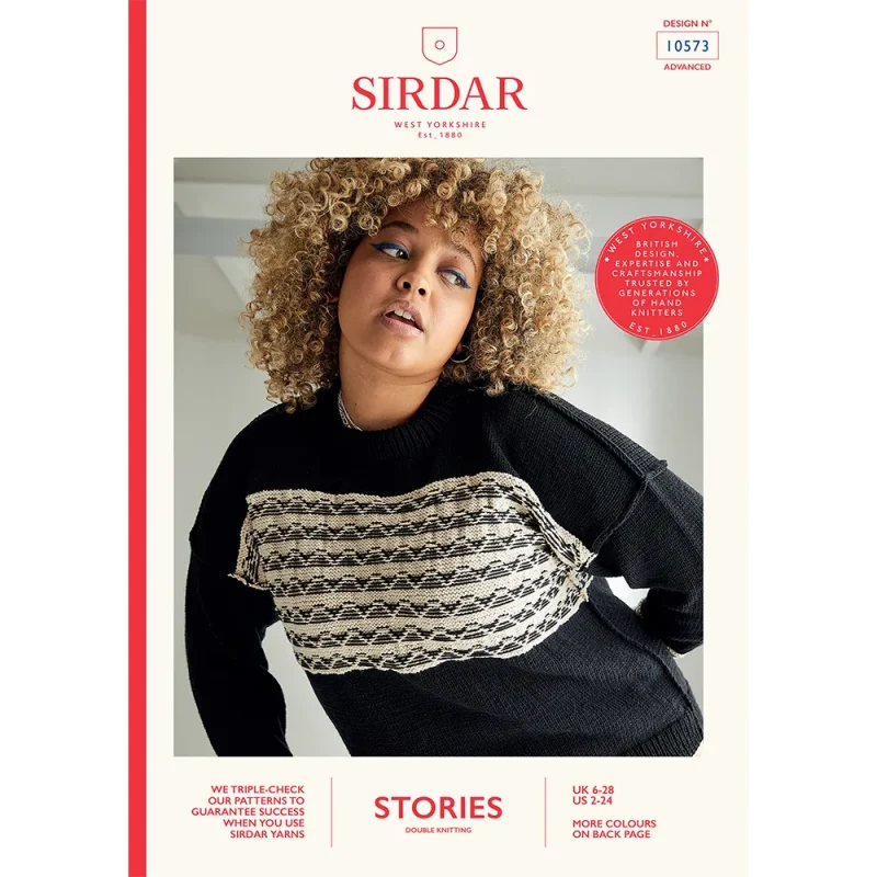 sirdar stories dk mean streets sweater digital pattern 10573