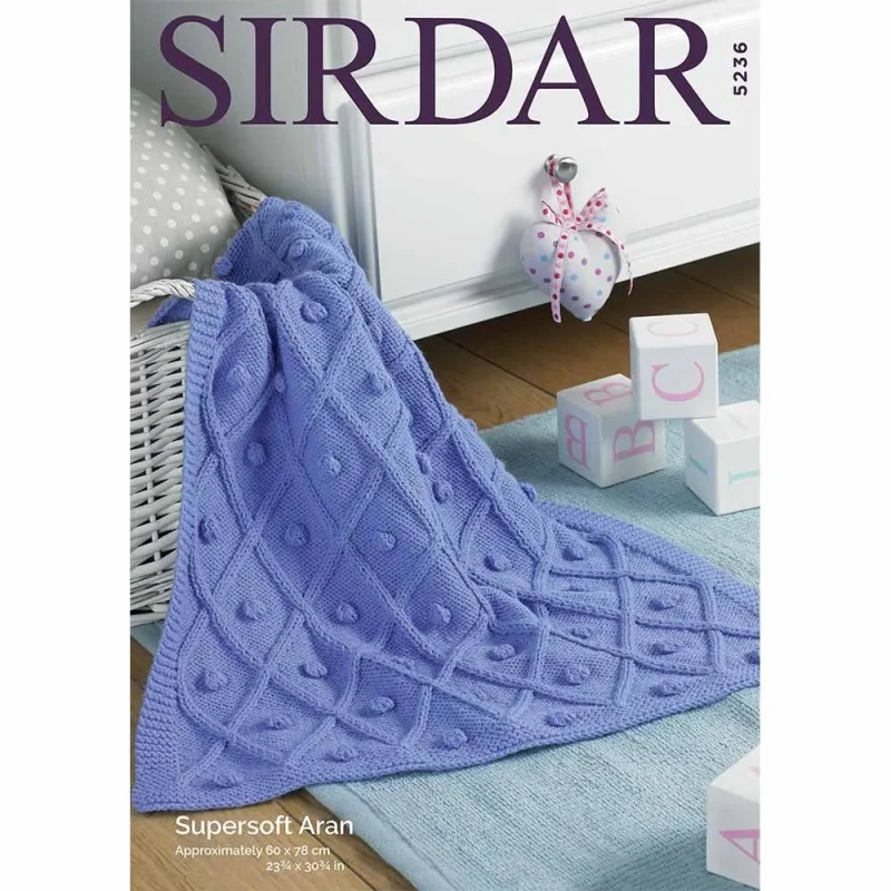 sirdar supersoft aran blanket digital pattern