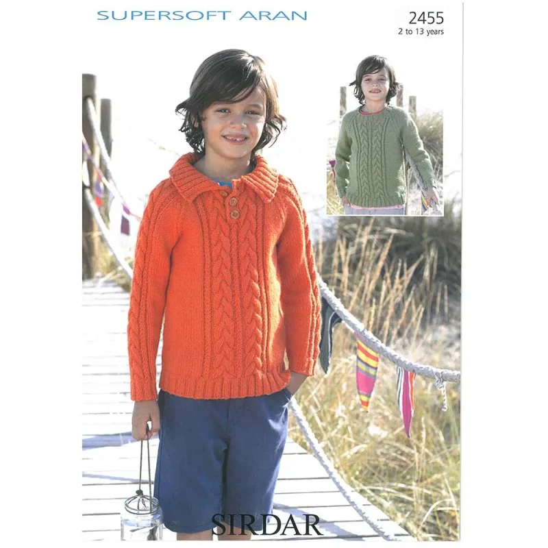 sirdar supersoft aran sweaters digital pattern