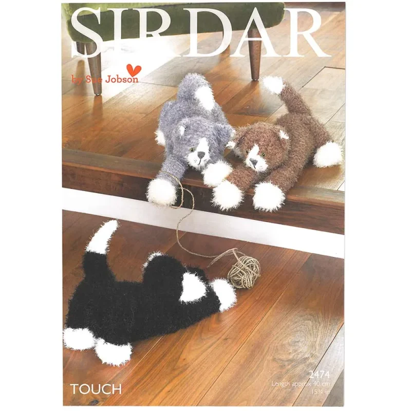 sirdar touch cats digital pattern