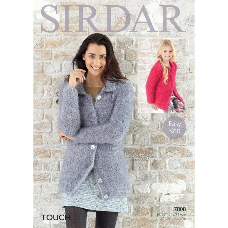 sirdar touch fabric cardigans