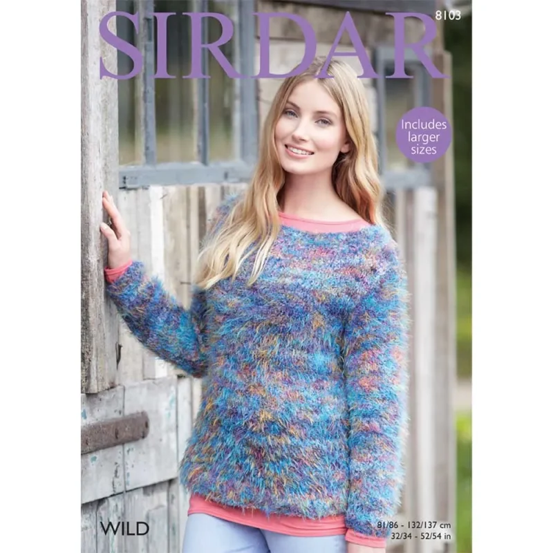 sirdar wild wide neck sweater digital pattern