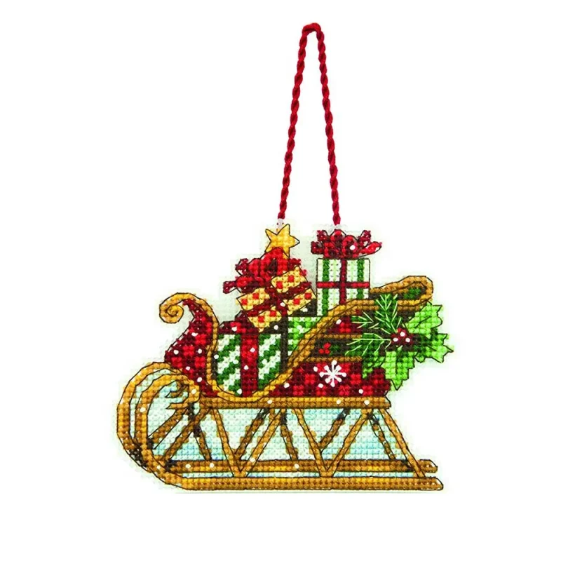 sleigh christmas ornament