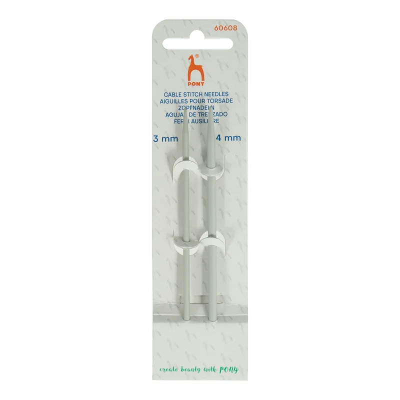 small pony cable stitch needle 3 4mm scaled