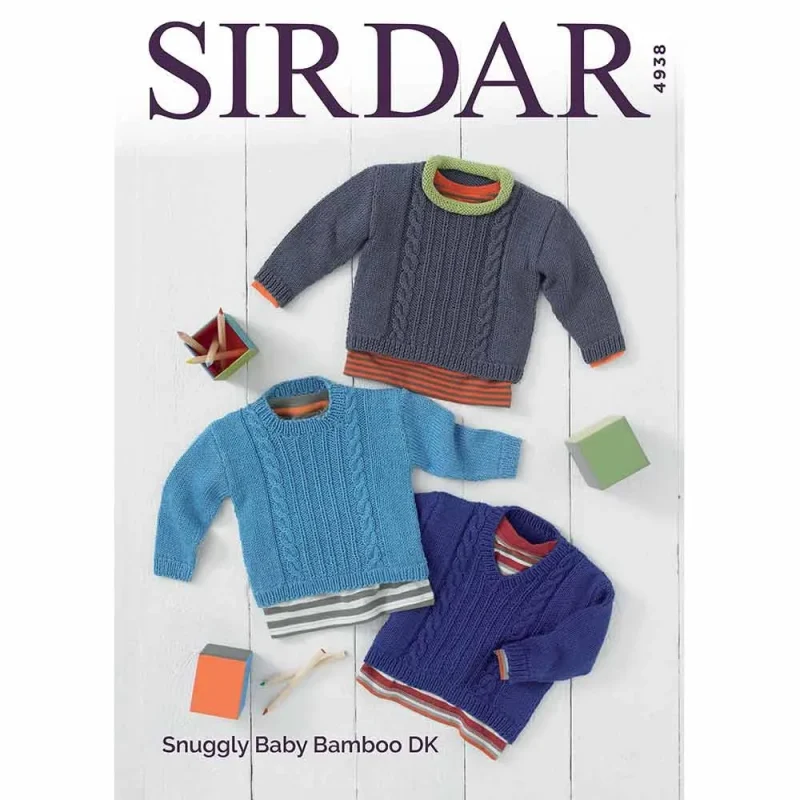 soft baby bamboo dk sweaters by sirdar