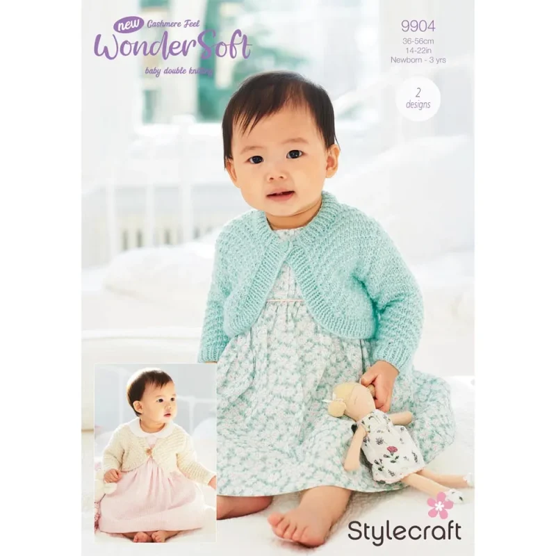 soft baby cardigans in stylecraft wondersoft dk