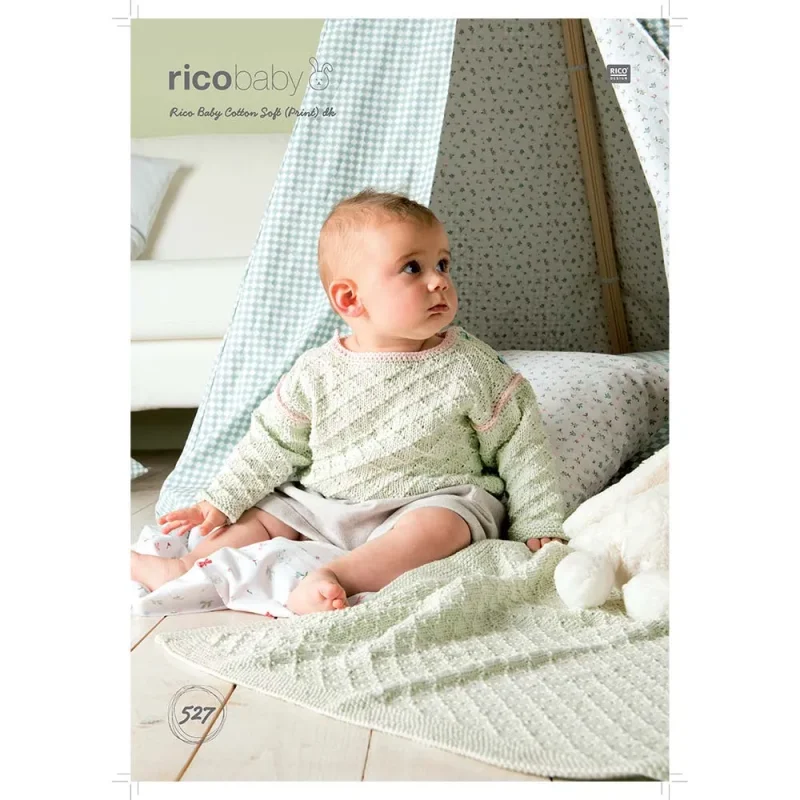 soft baby cotton knit jumper blanket digital pattern