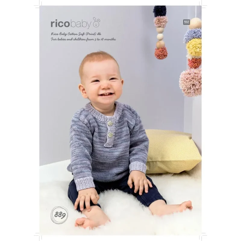 soft baby cotton sweater digital rico dk