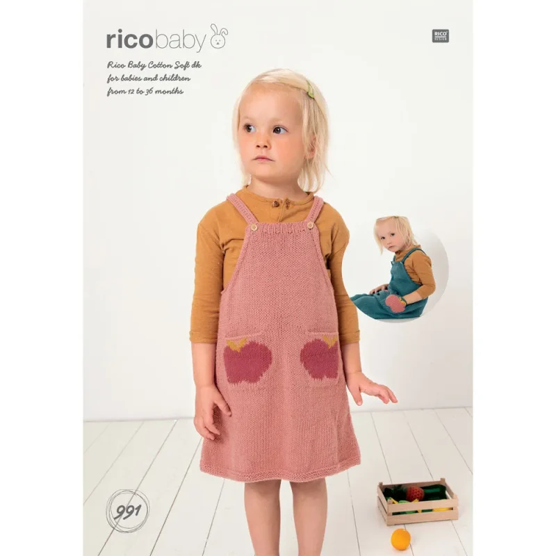 soft baby dungarees dress rico cotton dk