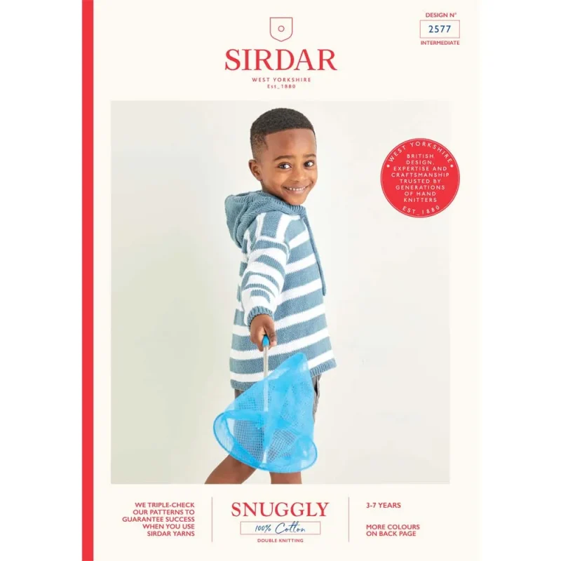 soft cotton hoodie by sirdar snuggly