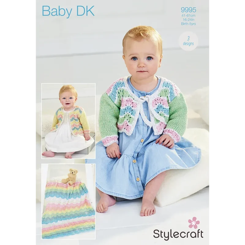 stylecraft baby sparkle dk cardigans blankets