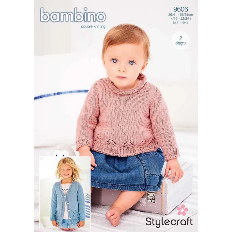 stylecraft bambino dk a line jumper cardigan