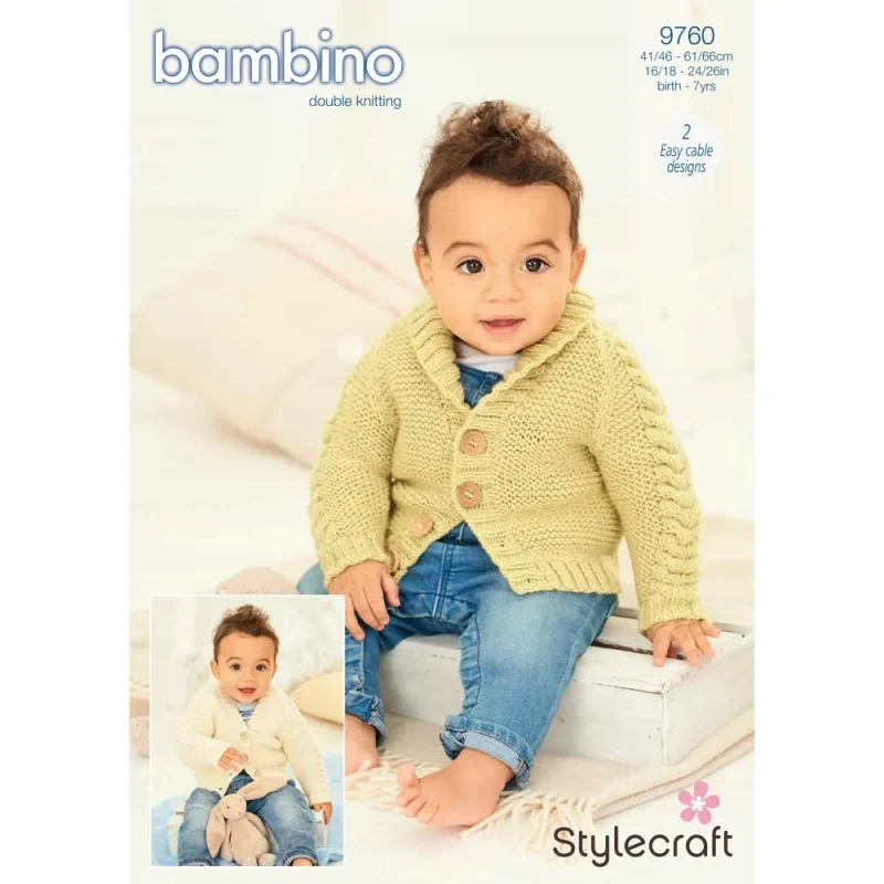 stylecraft bambino dk cardigans set