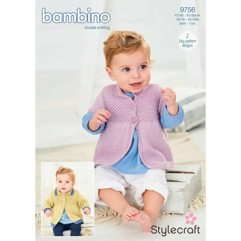 stylecraft bambino dk coats digital pattern 9756