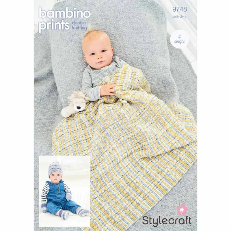 stylecraft bambino prints dk digital blanket accessories set