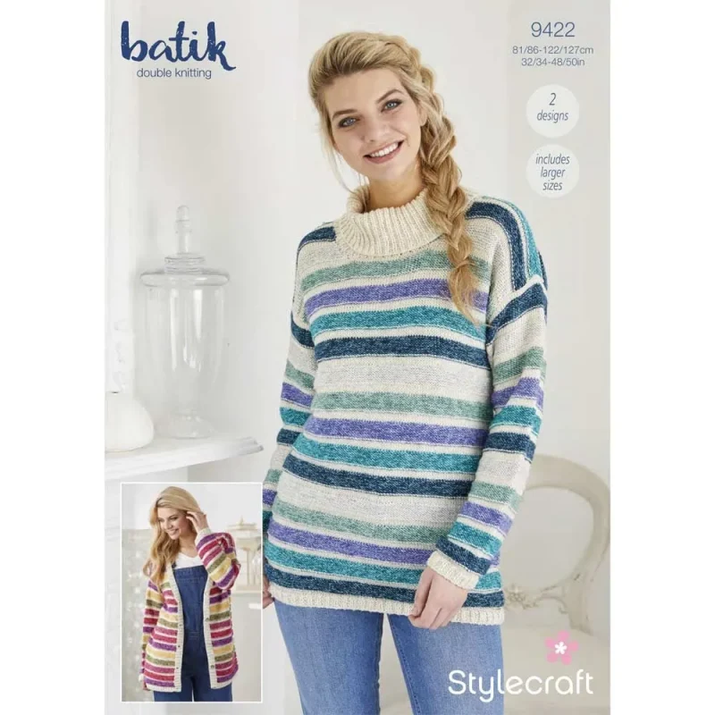 stylecraft batik dk cardigan sweater digital pattern