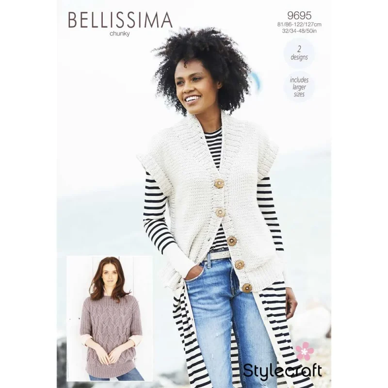 stylecraft bellissima chunky sweater and jacket digital pattern