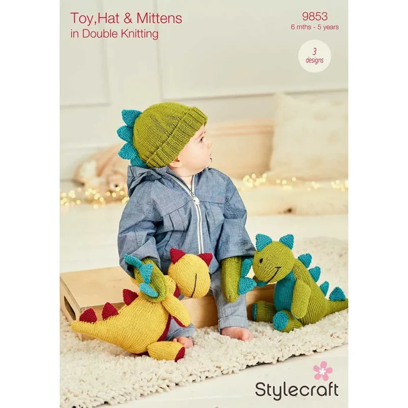 stylecraft bellissima dk toy hat mittens set